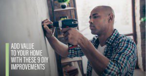 Man using drill for home improvement.