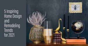 Home decor items on stylish shelf display.