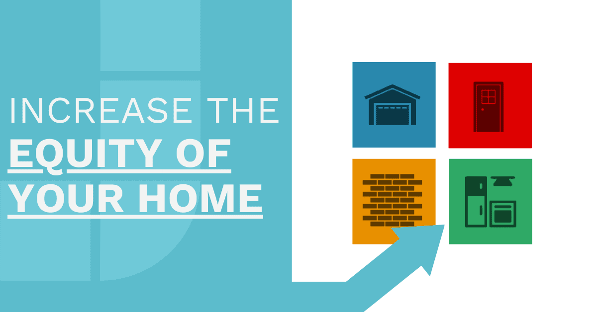 Increase your home equity graphic with icons.